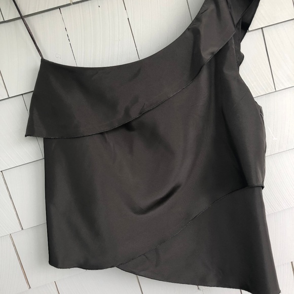 NWT Zara Basic Collection One-Shoulder Party Top - Picture 5 of 5